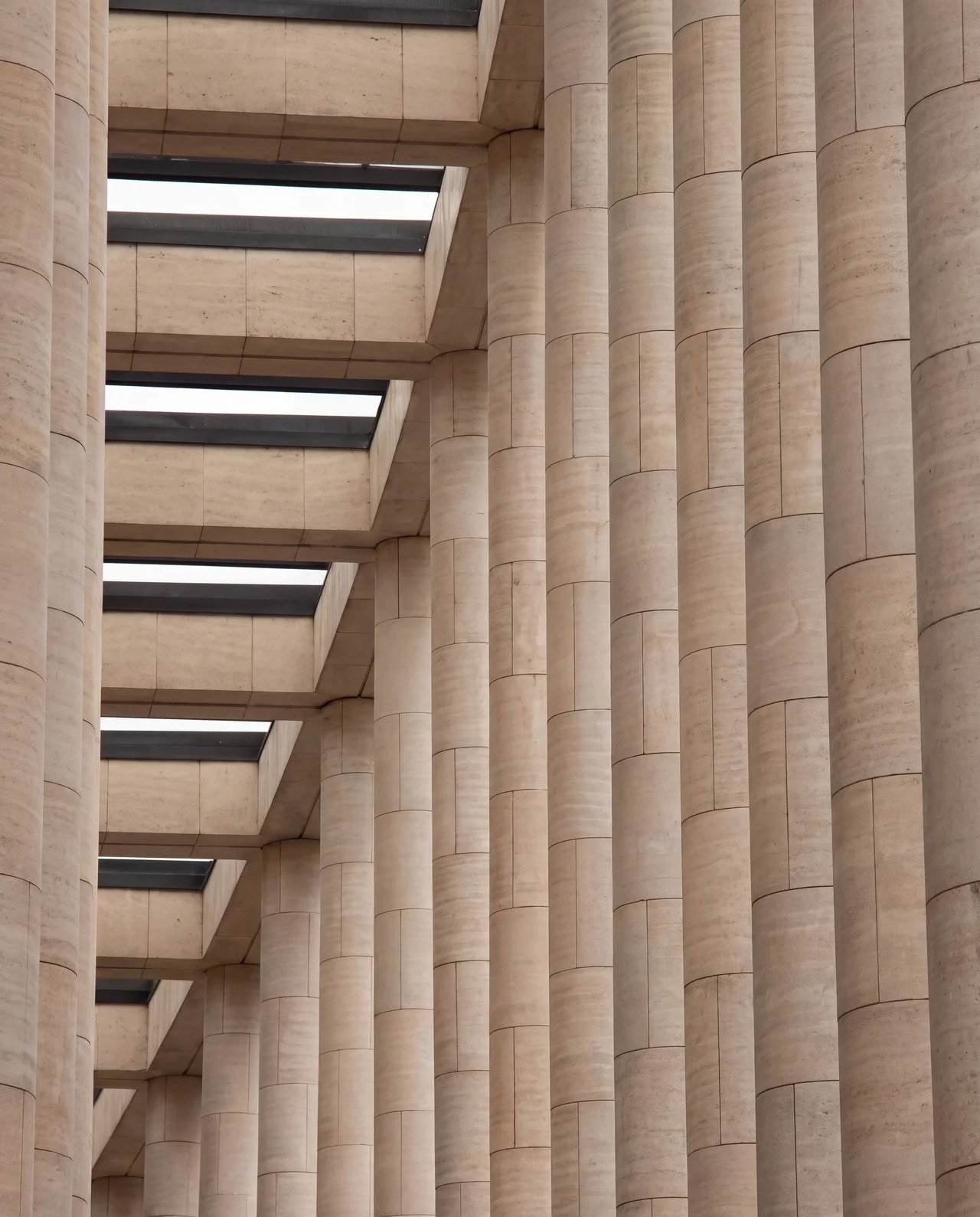 Colonnade of a financial institution, for the financial markets practice