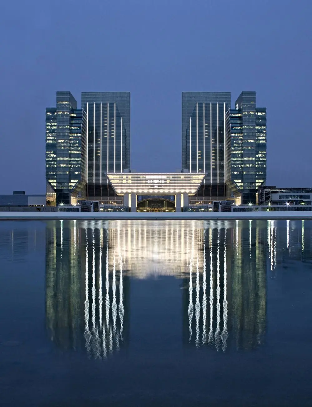 Abu Dhabi financial district representing who sits inside the UAE capital-markets law