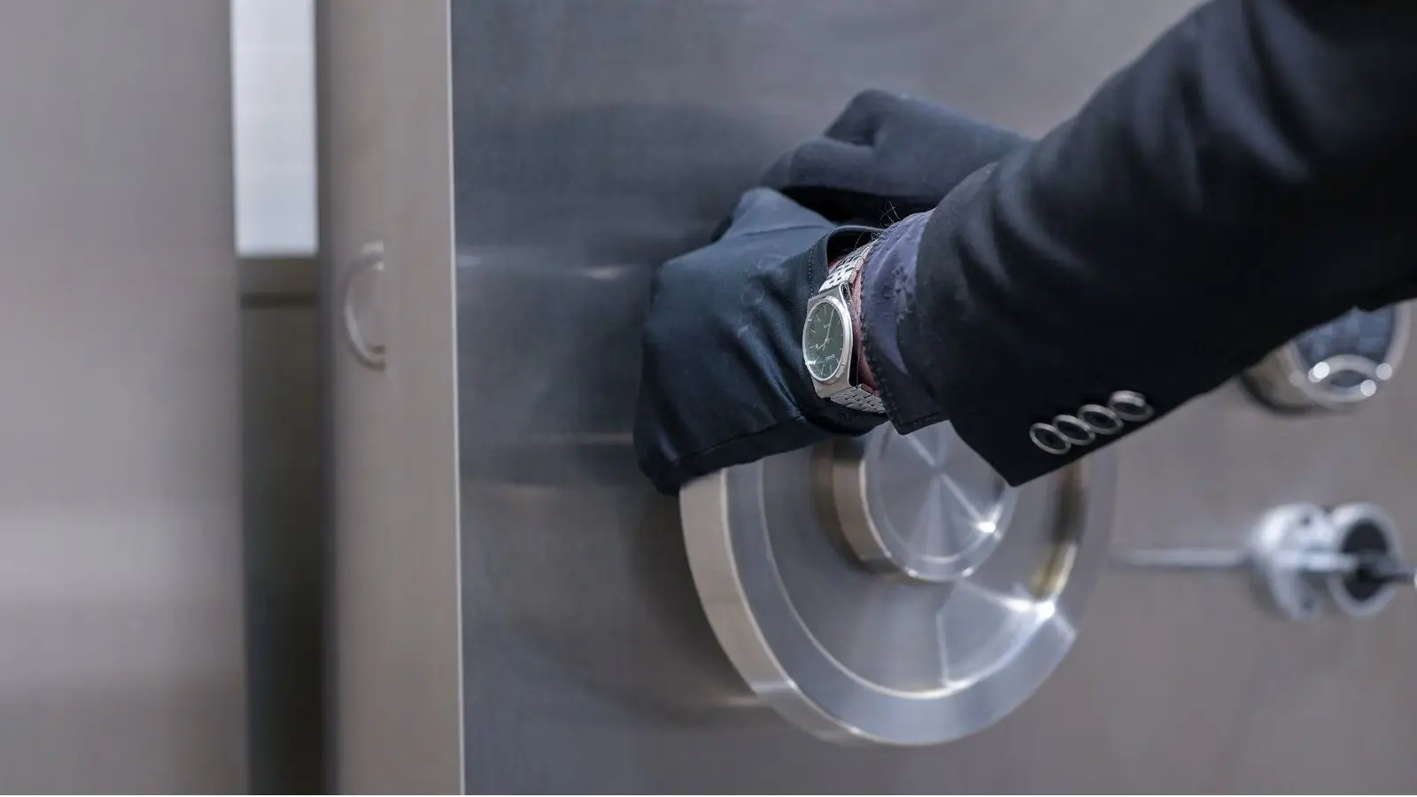 Secure vault entrance representing custody of client virtual assets under VARA